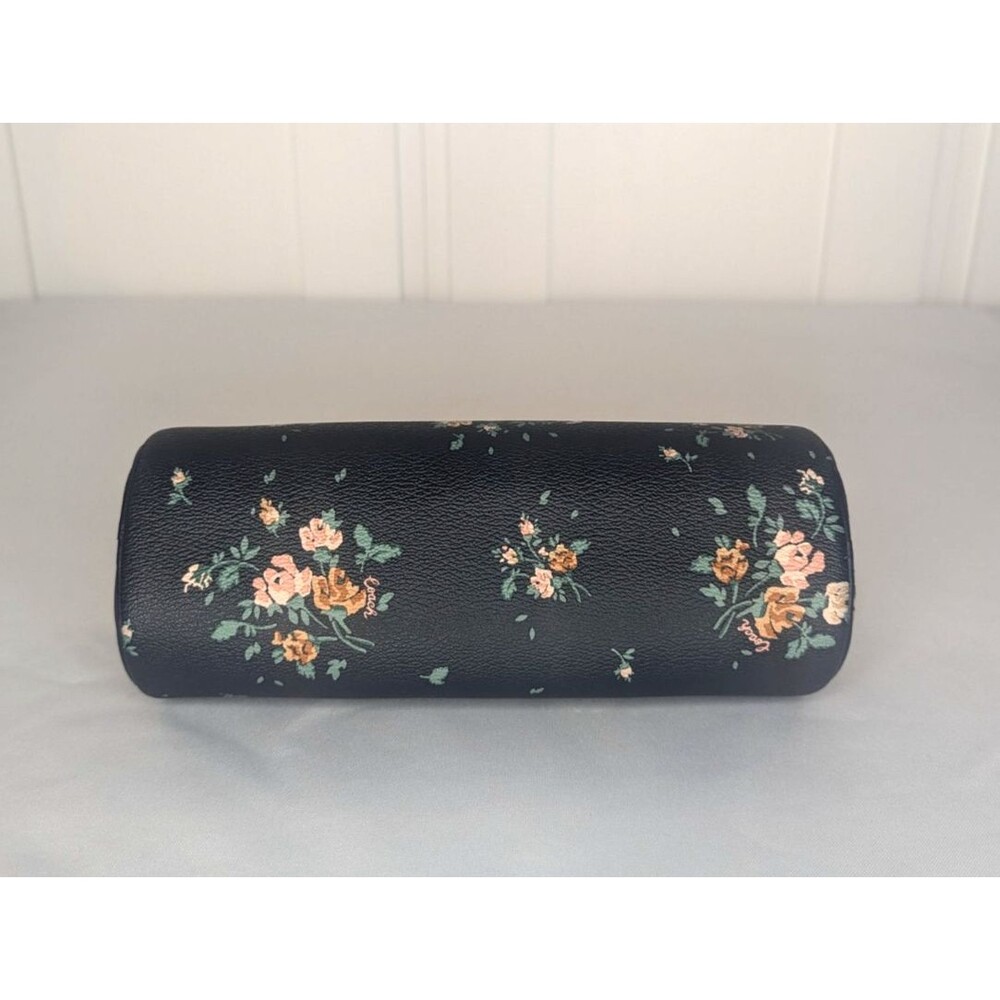 Rare Coach Black Rose Midnight Multi Bouquet Makeup Brush/Pencil Pouch NWT - Picture 6 of 6